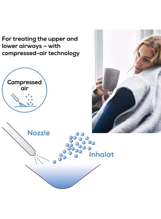 Beurer IH18 Home-Use Nebuliser. Electric Inhaler For nebulising Liquid Medication for colds, Asthma and Respiratory Diseases. Compressed Air Technology. For Adults And Children. Medical Device - Image 3