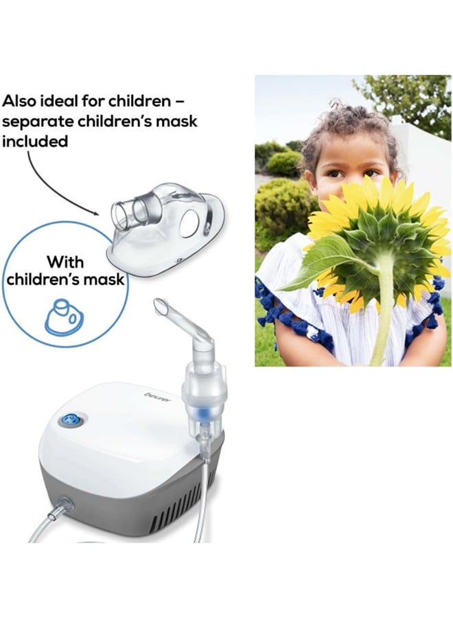 Beurer IH18 Home-Use Nebuliser. Electric Inhaler For nebulising Liquid Medication for colds, Asthma and Respiratory Diseases. Compressed Air Technology. For Adults And Children. Medical Device - Image 5