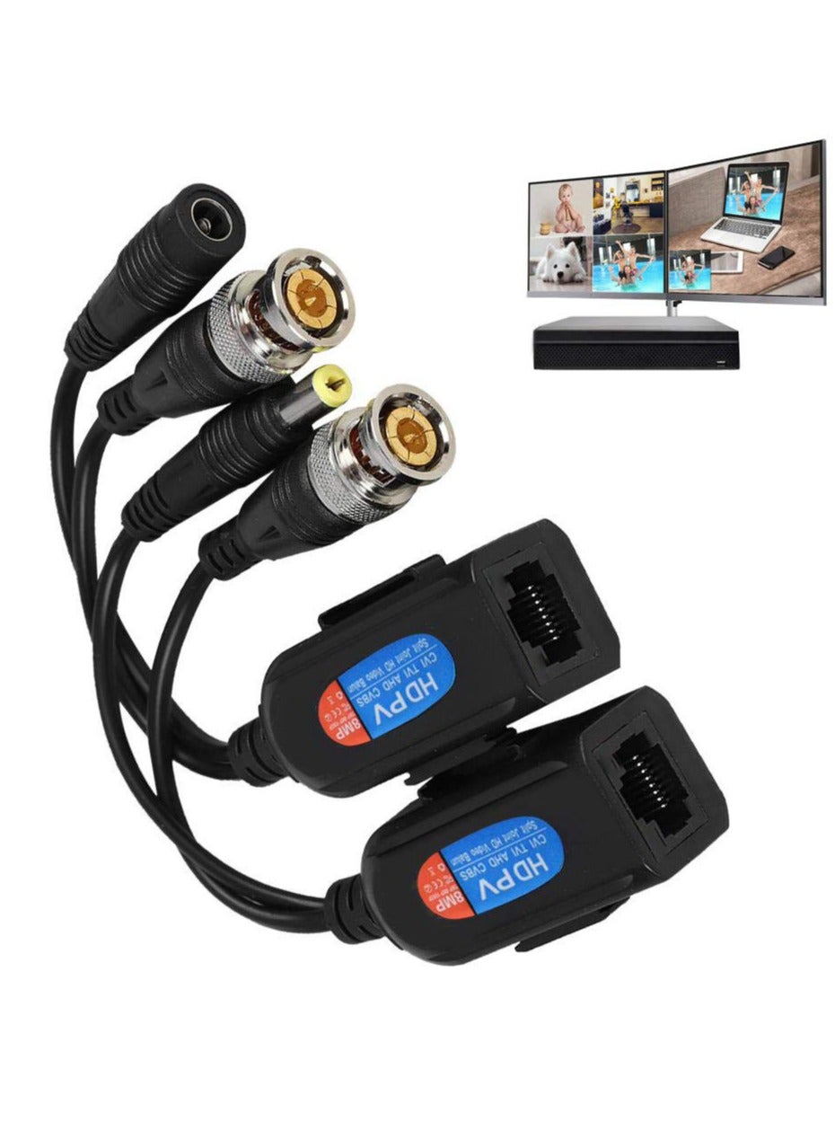 سانموجيد Sanmugeed CAT5 RJ45 To Bnc Video Baluns Transceiver