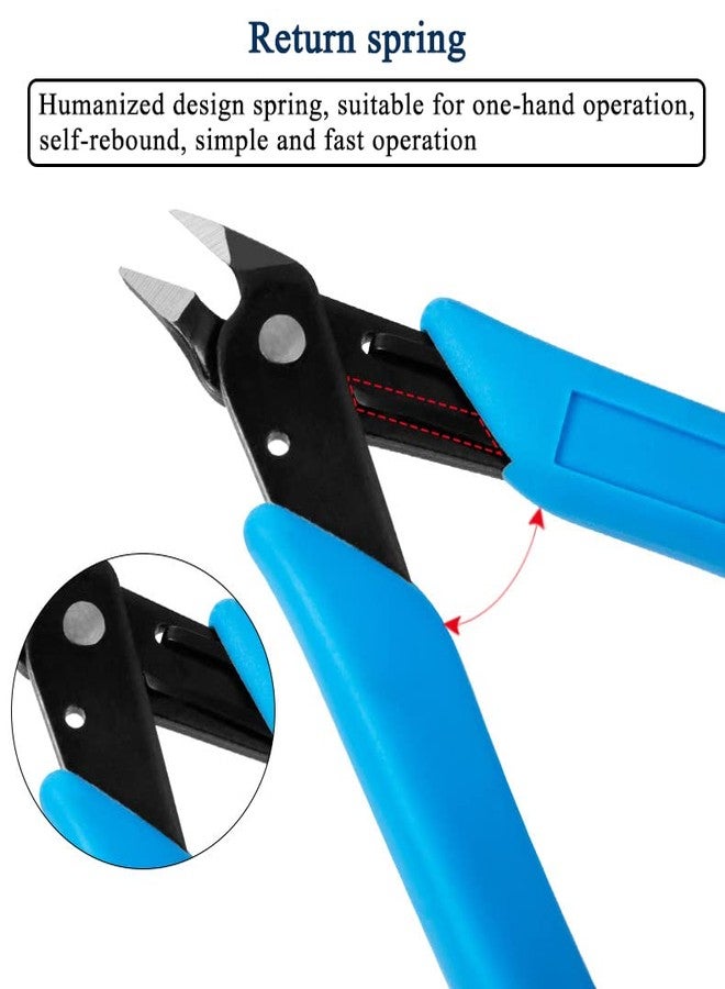 AKOAK 1 Pack Stainless Steel Nail Art Scissors, Rhinestone Remover, Metal Chain, Cutter, 5" Diagonal Pliers, Manicure Tools - Image 3