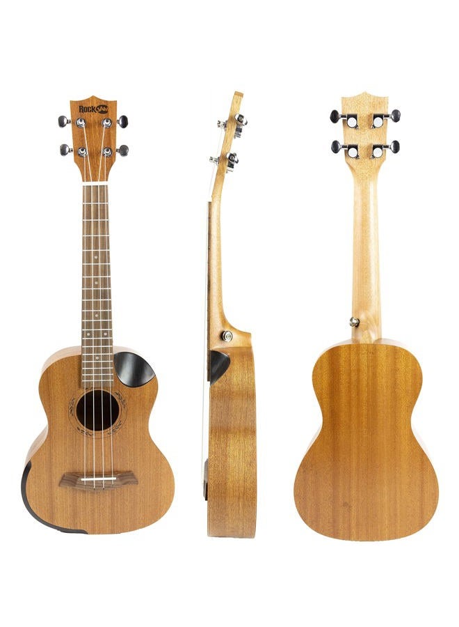 RockJam Premium Tenor Ukulele Kit with Tuner, Gig Bag, Strap, Picks & Spare Strings, 4, Right, Natural, Full (RJUK-712T-N) - Image 2