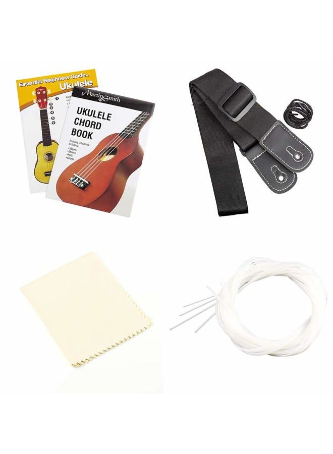 RockJam Premium Tenor Ukulele Kit with Tuner, Gig Bag, Strap, Picks & Spare Strings, 4, Right, Natural, Full (RJUK-712T-N) - Image 5