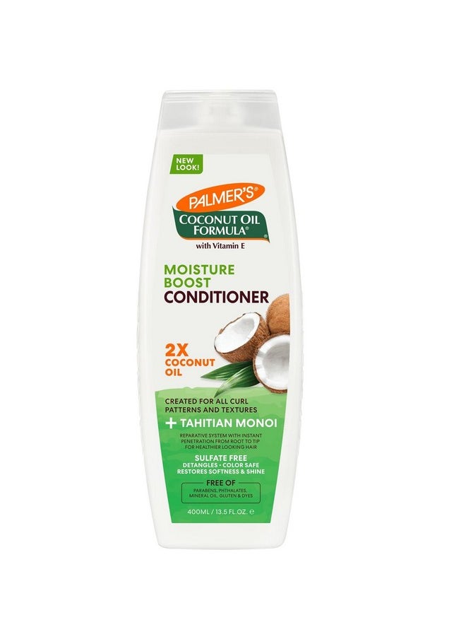 PALMER'S Coconut Oil Conditioner For All Hair Types For Moisture Boost Of Dry, Damaged & Colour Treated Hair, Minimizes Tangles - 400Ml, 1 Count  - Image 1