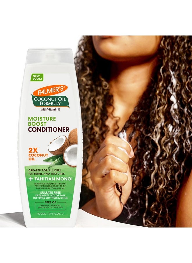 PALMER'S Coconut Oil Conditioner For All Hair Types For Moisture Boost Of Dry, Damaged & Colour Treated Hair, Minimizes Tangles - 400Ml, 1 Count  - Image 4