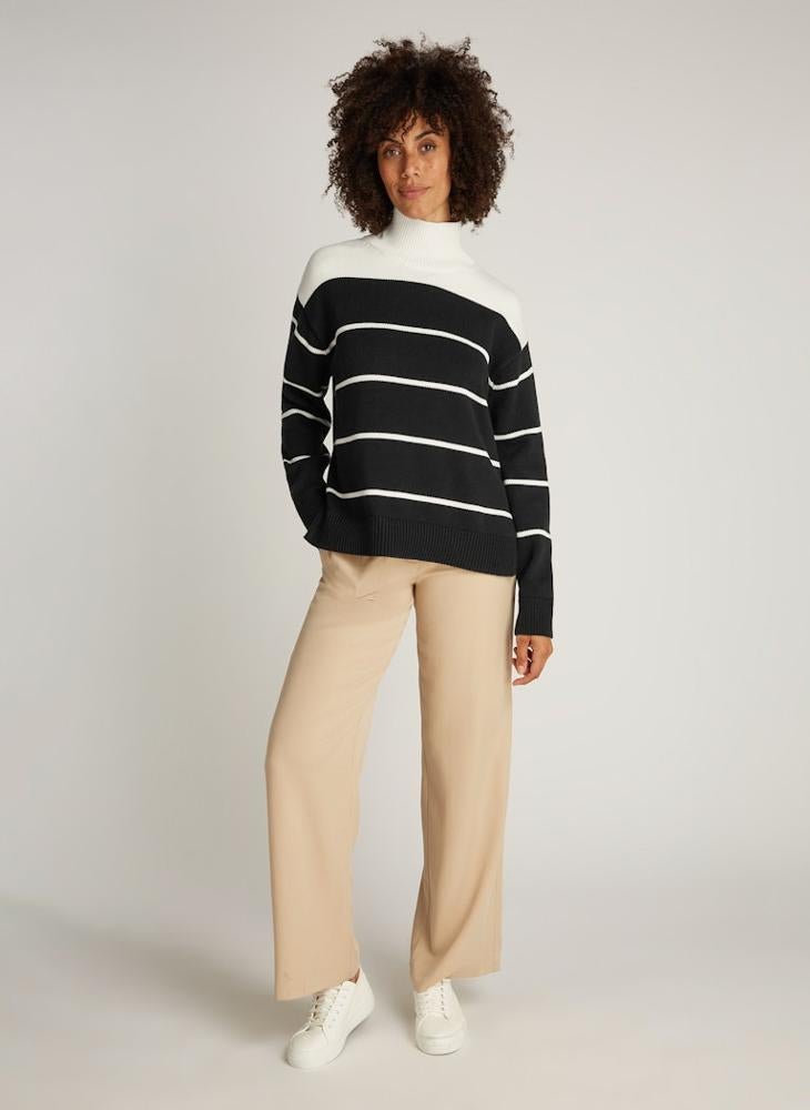 CALVIN KLEIN Striped Knitted Sweaters  - Image 4