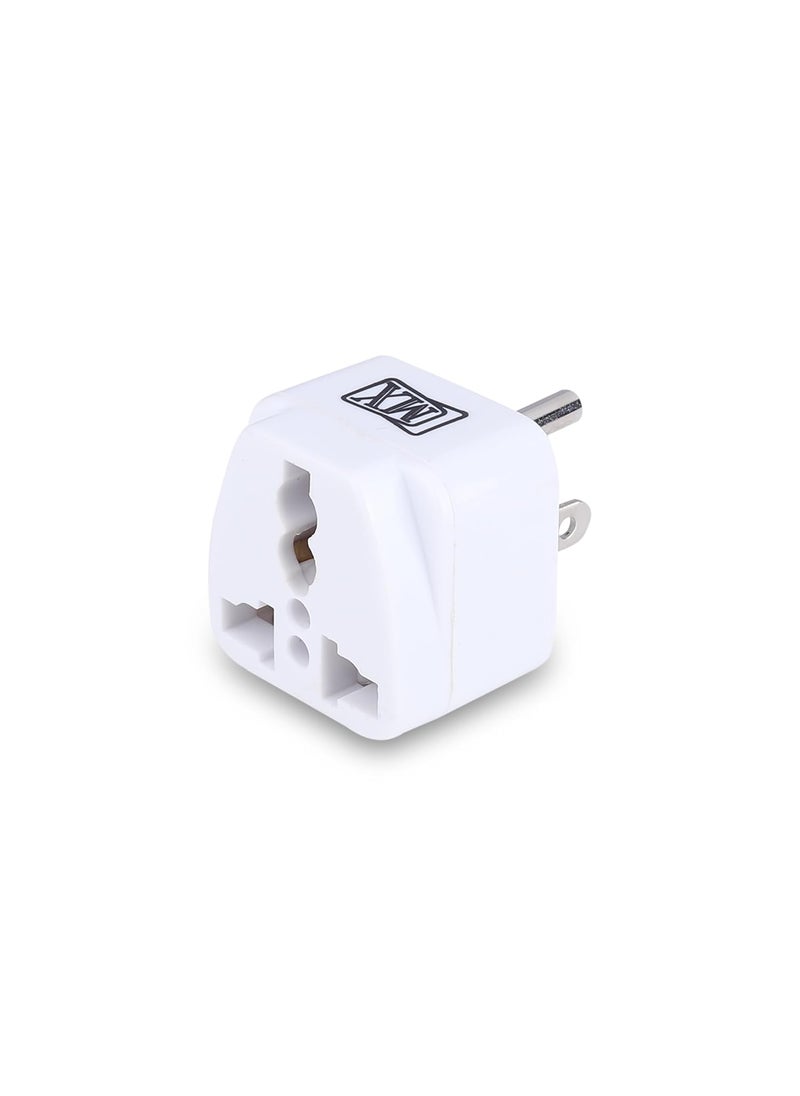 MX MX India to USA Converter Plug India to Canada Travel Adapter for Mexico Brazil Philippines Cuba Thailand Taiwan Japan Panama Type B Universal Travel Adapter 3Pack  - Image 2