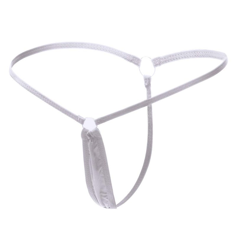 ETAOLINE Women's Low Rise Sexy Underwear Y-Back G-string Lingerie Thong Panty White - Image 1