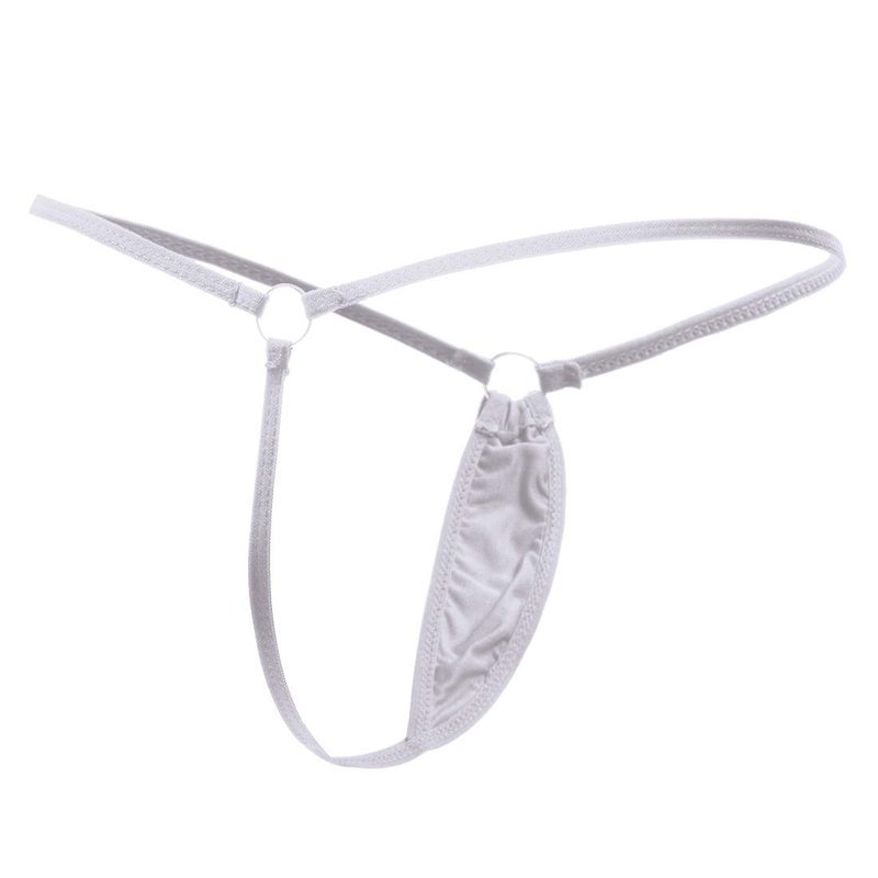 ETAOLINE Women's Low Rise Sexy Underwear Y-Back G-string Lingerie Thong Panty White - Image 2