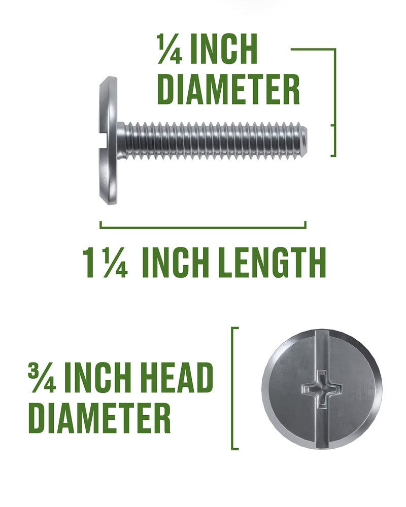 Hillman 831492 1/4 X 1-1/4-Inch Stainless Steel Hurricane Bolt, 100-Pack - Image 3