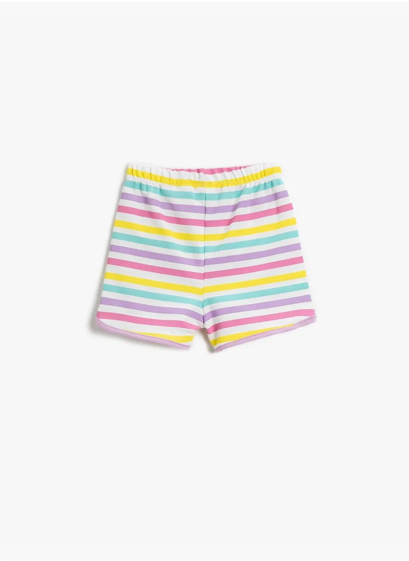 كوتون Tweety Shorts Striped Cotton