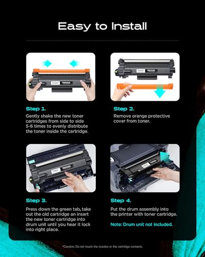 iNKPAD TN830XL Compatible Toner Cartridge High Yield Replacement for Brother TN830XL TN830 Compatible with HL-L2460DW DCP-L2640DW MFC-L2820DW HL-L2420DW HL-L2405W Printers (2 Black) - Image 4