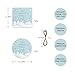 FORSHEEP 50pcs Snowflake Thank You Tags Winter Wonderland Gift Tag with String for First Birthday Party Round Thank You Paper Tags for Snowflake BirthdayGender Reveal Party Favor - Image 4