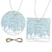 FORSHEEP 50pcs Snowflake Thank You Tags Winter Wonderland Gift Tag with String for First Birthday Party Round Thank You Paper Tags for Snowflake BirthdayGender Reveal Party Favor - Image 1