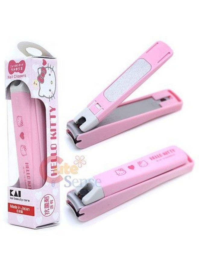 Hello Kitty Sanrio Regular Size Hello Kitty Stainless Steel Nail Clippers, Pink - Image 2