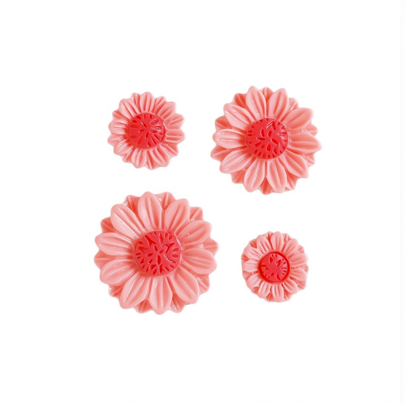 Sunflower Resin Flatback Charms 18mm Matte DIY Crafts Ornament Accessories for Decors - Image 2