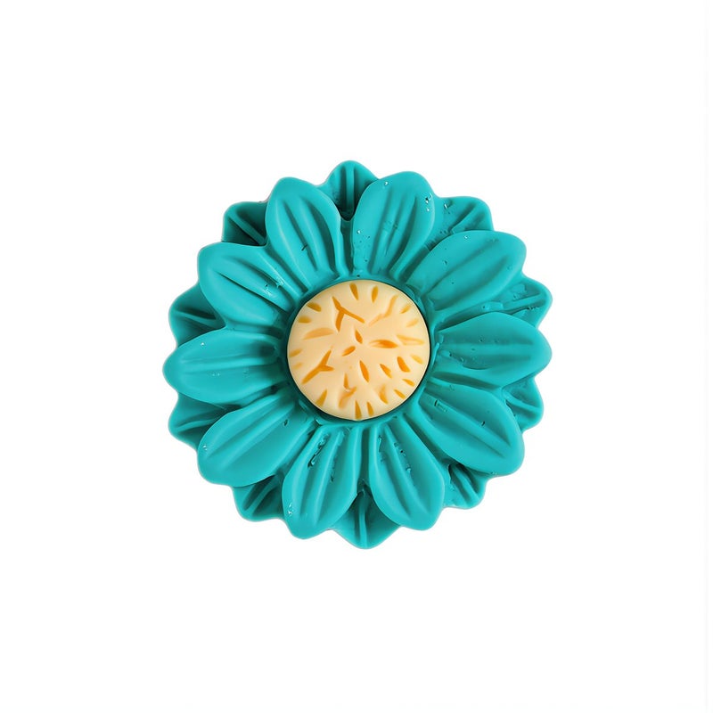 Sunflower Resin Flatback Charms 18mm Matte DIY Crafts Ornament Accessories for Decors - Image 1