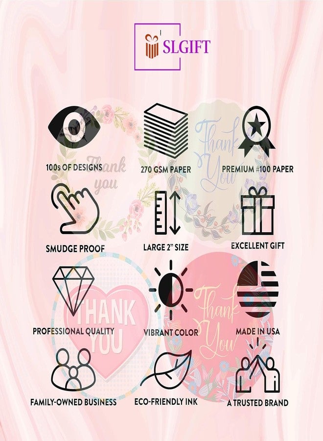 SLGIFT ملصقات شكر من الفينيل من SLGIFT، ملصقات فينيل ذاتية اللصق، 40 قطعة، ملصقات دائرية 2 × 2 بوصة، 4 تصاميم فريدة، R120 - Image 5
