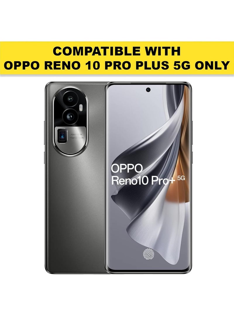 Generic - Shockproof Sleek Hybrid Armor Oppo Reno 10 Pro Plus Back Cover Case For Phone (Transparent Pc + Tpu) Transparent - Image 1
