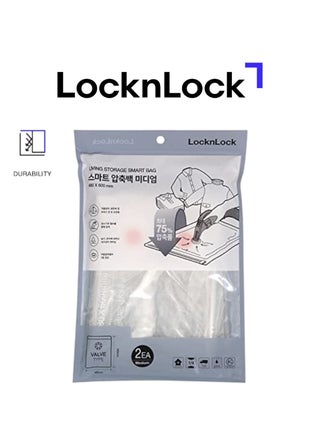 LocknLock Smart Bag Multi 2P Set Medium, - Transparent, Durable, Waterproof, Space-Saving Storage Solution - pzsku/Z07D8DBD645911663A6D3Z/45/1748260043/cb0c4b3b-18dc-4c6f-9b8d-91459c26c97e