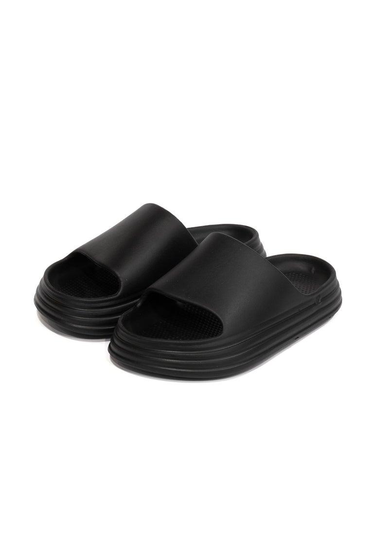 Onda Waves Slide Slipper Black For Boys  - Image 1