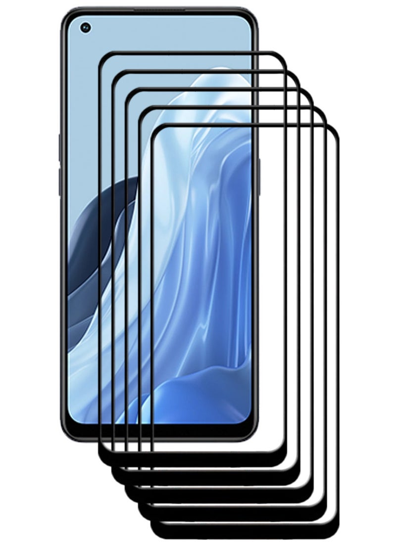 ACLIX 5 Pieces Antistatic ESD Dustproof Premium Quality High Definition Tempered Glass Screen Protector Designed For Oppo Reno7 - Image 1