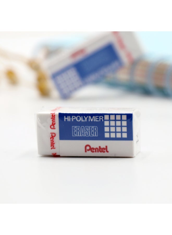 Pentel Zeh03 White Eraser, Drawing Eraser, High Polymer Dust Collection Eraser,  4-pack - Image 2