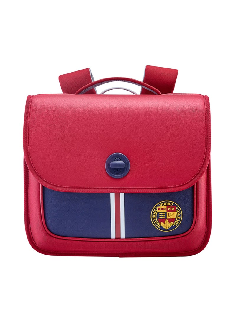 Nohoo حقيبة ظهر مدرسية أفقية لحماية العمود الفقري من نوهو لطلاب المرحلة الابتدائية من 0-5 سنوات - حمراء - Image 1