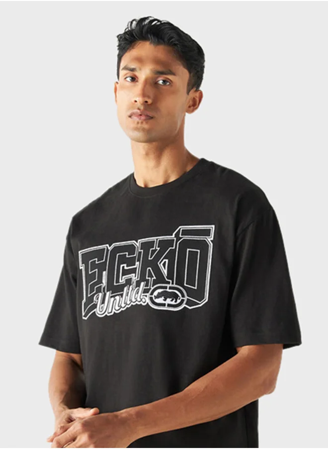 Ecko Unltd. Graphic Print Crew Neck T-Shirt