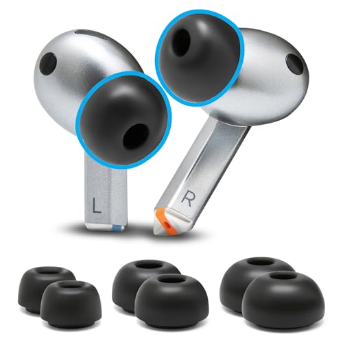 WC TipZ Galaxy - Upgraded Galaxy Buds 3 Pro Memory Foam Ear Tips by Wicked Cushions | Improved Comfort, Tighter Seal & Better Foam Rebound Time for Samsung Galaxy Buds Pro 3 | Black - Image 1
