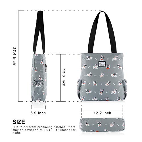 KAMO Floral Tote Bag - Waterproof Lightweight Handbags Travel Shoulder Bag for Hiking Yoga Gym Swimming Travel Beach - Image 3