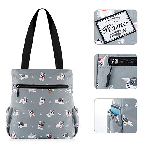 KAMO Floral Tote Bag - Waterproof Lightweight Handbags Travel Shoulder Bag for Hiking Yoga Gym Swimming Travel Beach - Image 4
