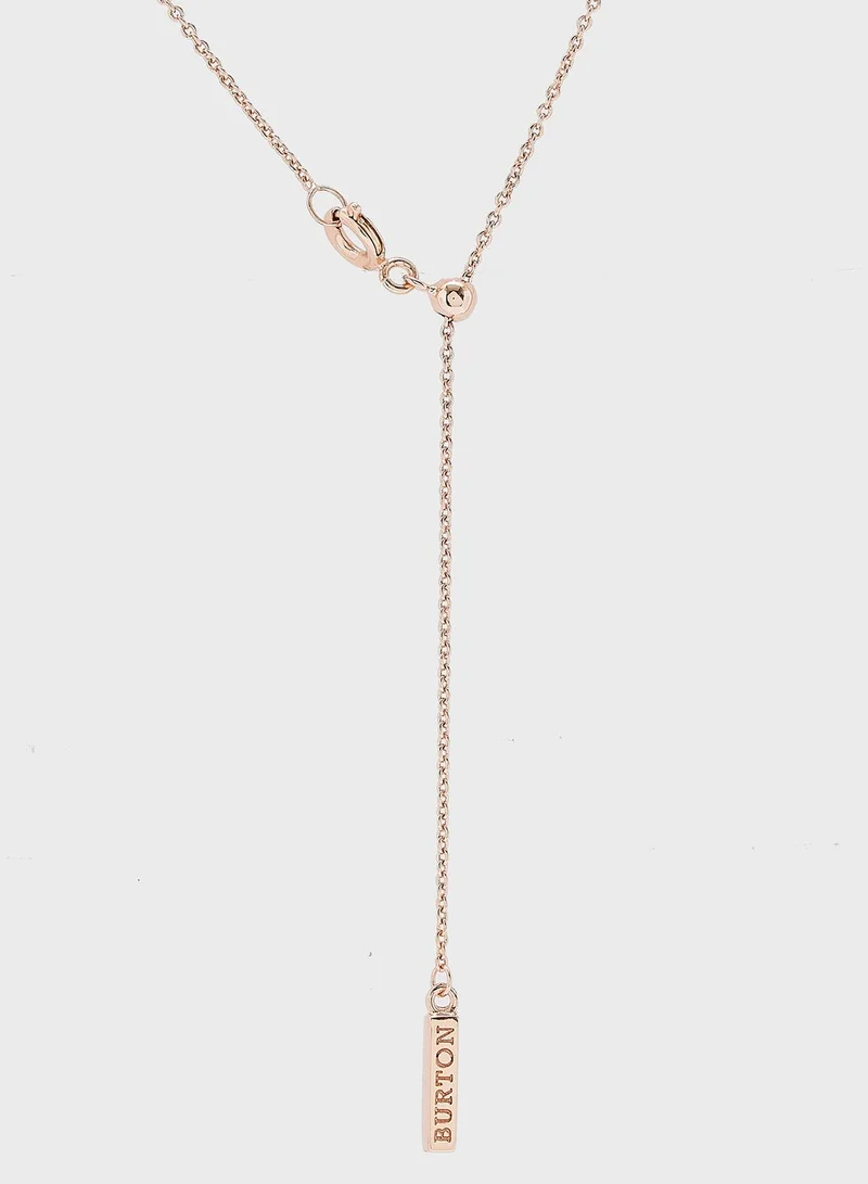 OLIVIA BURTON Embellished Round Pendant Necklace