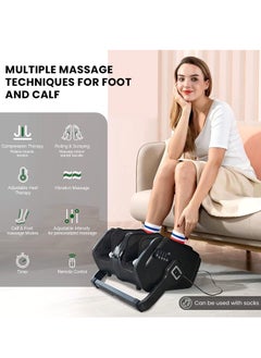 ZEITAKU Zeitaku LEFOOT Foot Massager - Heat, Deep Kneading, Rolling, Vibration and Compression Massage for Pain Relief and Improved Circulation - Perfect for Foot and Calf Massage  - Image 2