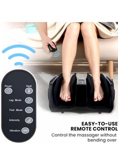ZEITAKU Zeitaku LEFOOT Foot Massager - Heat, Deep Kneading, Rolling, Vibration and Compression Massage for Pain Relief and Improved Circulation - Perfect for Foot and Calf Massage  - Image 3