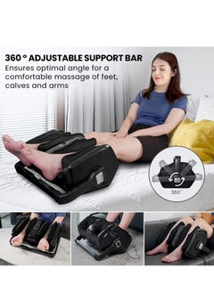 ZEITAKU Zeitaku LEFOOT Foot Massager - Heat, Deep Kneading, Rolling, Vibration and Compression Massage for Pain Relief and Improved Circulation - Perfect for Foot and Calf Massage  - Image 4
