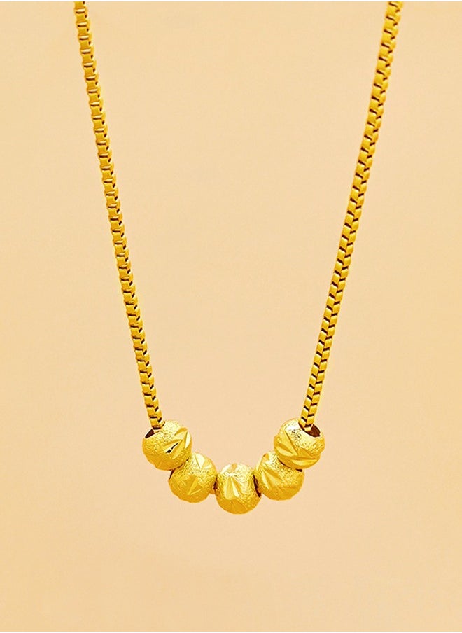 Generic - Women's Golden All-match Not Fade Transfer Beads Beaded Clavicle Chain - Image 1