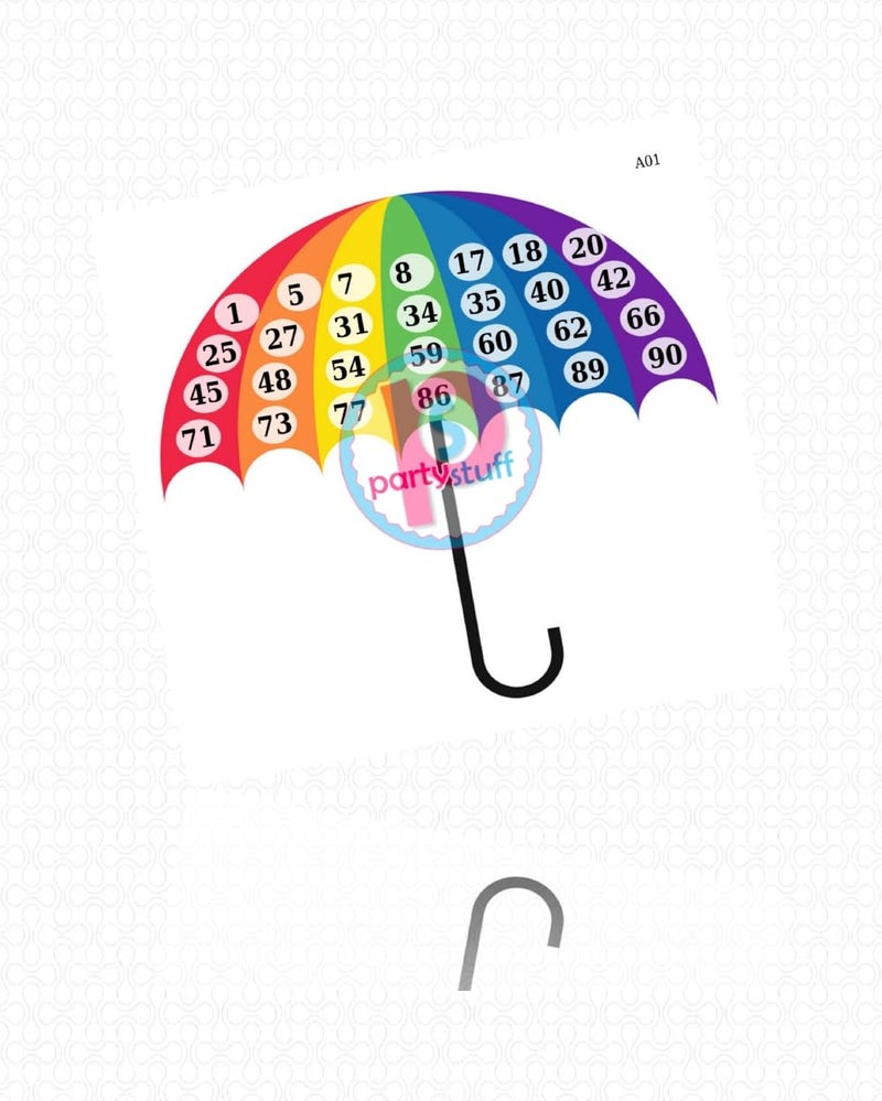 PartyStuff Tambola Housie Tickets - Umbrella kukuba (36 Piece) - Image 2