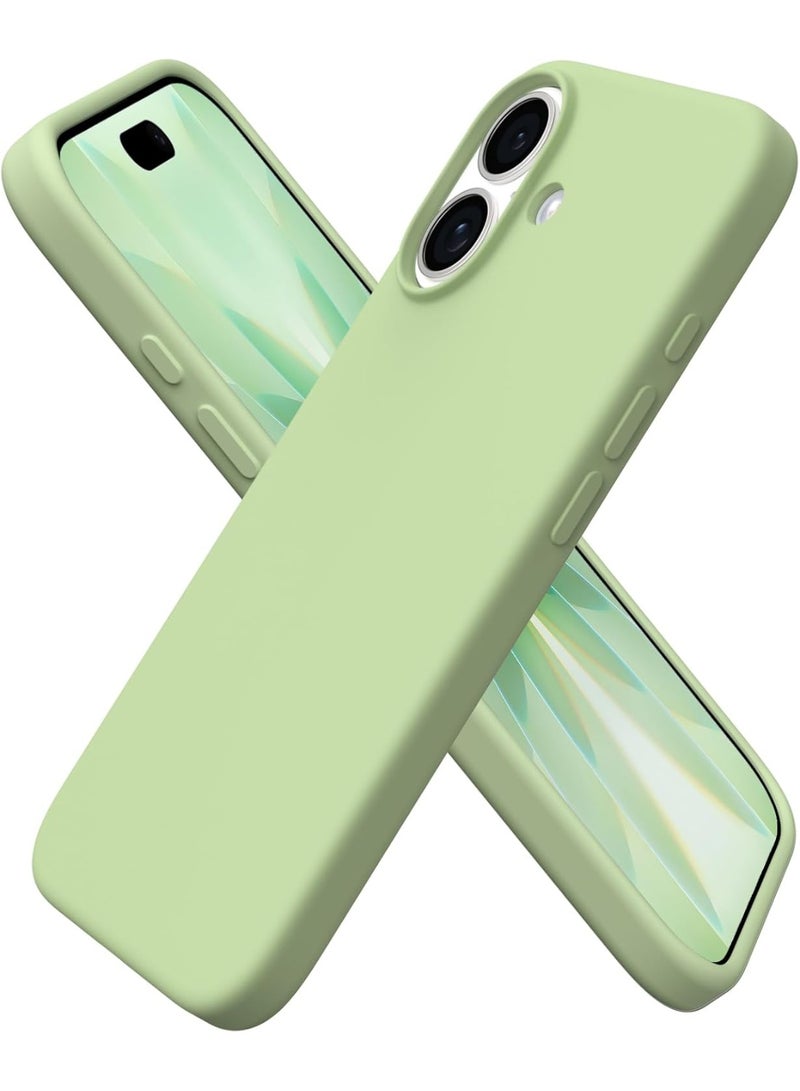 ACLIX Silicone Case Compatible with iPhone 17, Slim Liquid Silicone Phone Case with 3-Layer Soft Rubber Shockproof Bumper with TPU Lining (Matcha) - Image 1