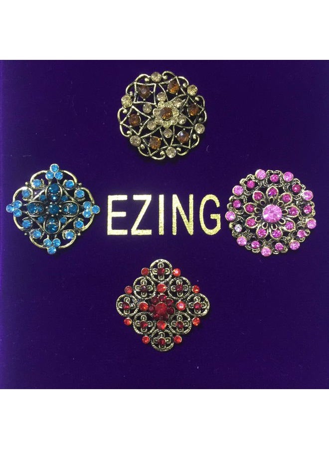 Ezing Lot 24pc Shining Rhinestone Crystal Brooches Pins DIY Wedding Bouquet Kit - Image 5