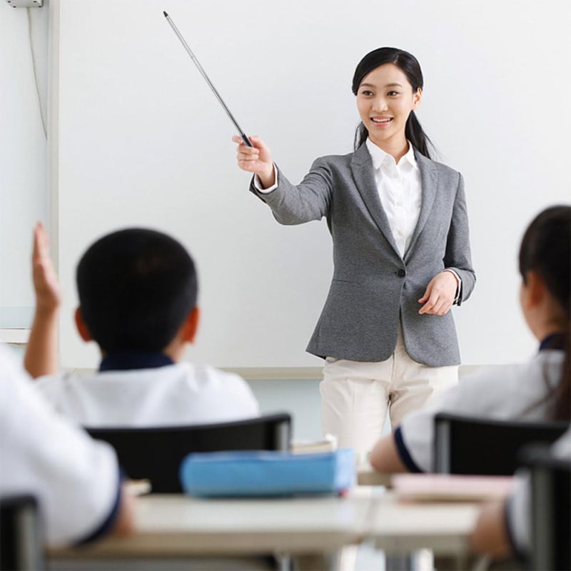 DOITOOL 2pcs Extendable Handheld Teaching Sticks Metal Retractable Stylus Pens for Classroom Whiteboard - Image 3