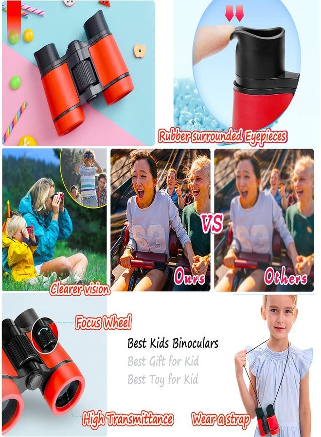 ARTOMIDE Kids Binoculars Best Gifts for 3-12 Years Boys Girls High-Resolution Optics Shockproof Mini Compact Binocuolar Toys Folding Small Telescope for Bird Watching Camping Outdoor Play - Image 4