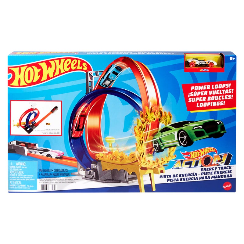 Hot Wheels مسار طاقة هوت ويلز مع سيارة مصبوبة - Image 2