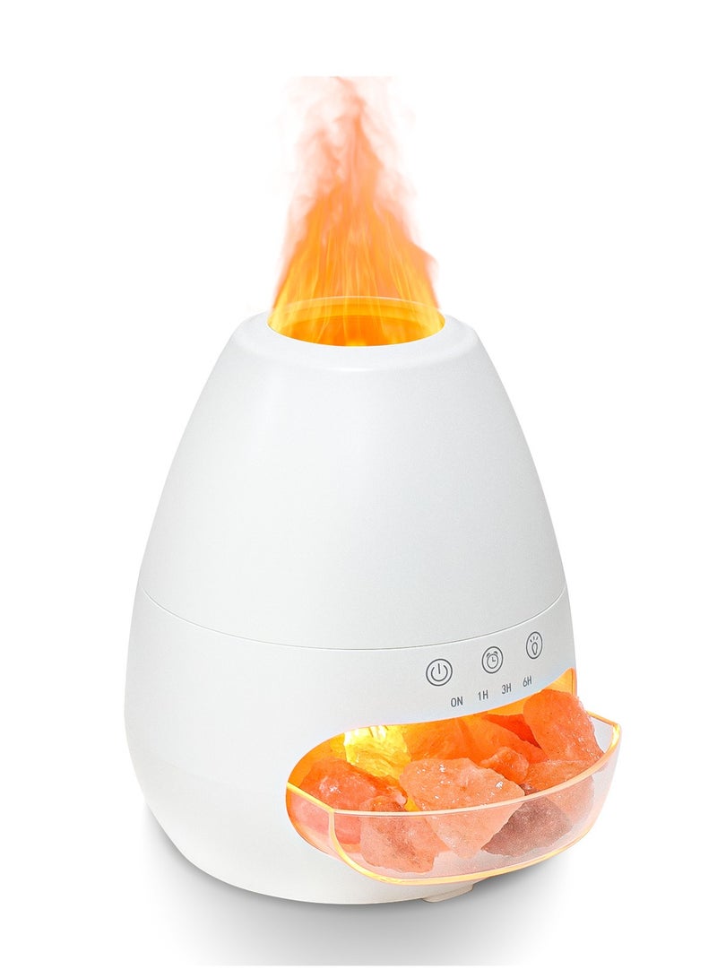Generic Premium Salt Rock Aroma Diffuser - 200ml Home Essential Oil Aromatherapy Lamp, Bedroom Sleep Aid Night Light Humidifier - Image 1