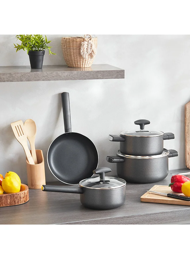 Home Box Lisbon 9-Piece Non-Stick Cookware Set 30x0.8x30 cm