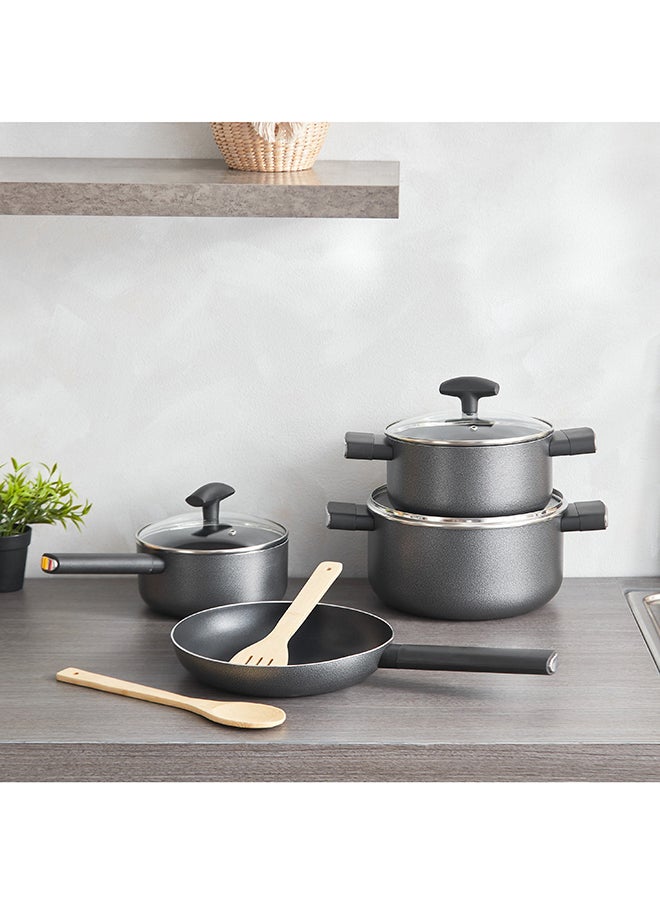 Home Box - Lisbon 9-Piece Non-Stick Cookware Set 30x0.8x30 cm - Image 1