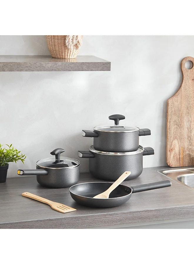 Home Box Lisbon 9-Piece Non-Stick Cookware Set 30x0.8x30 cm