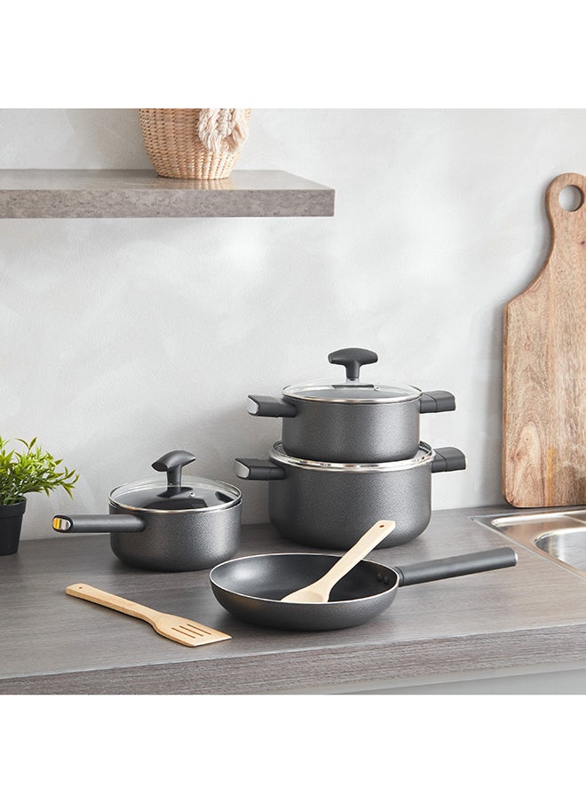 Home Box - Lisbon 9-Piece Non-Stick Cookware Set 30x0.8x30 cm - Image 1