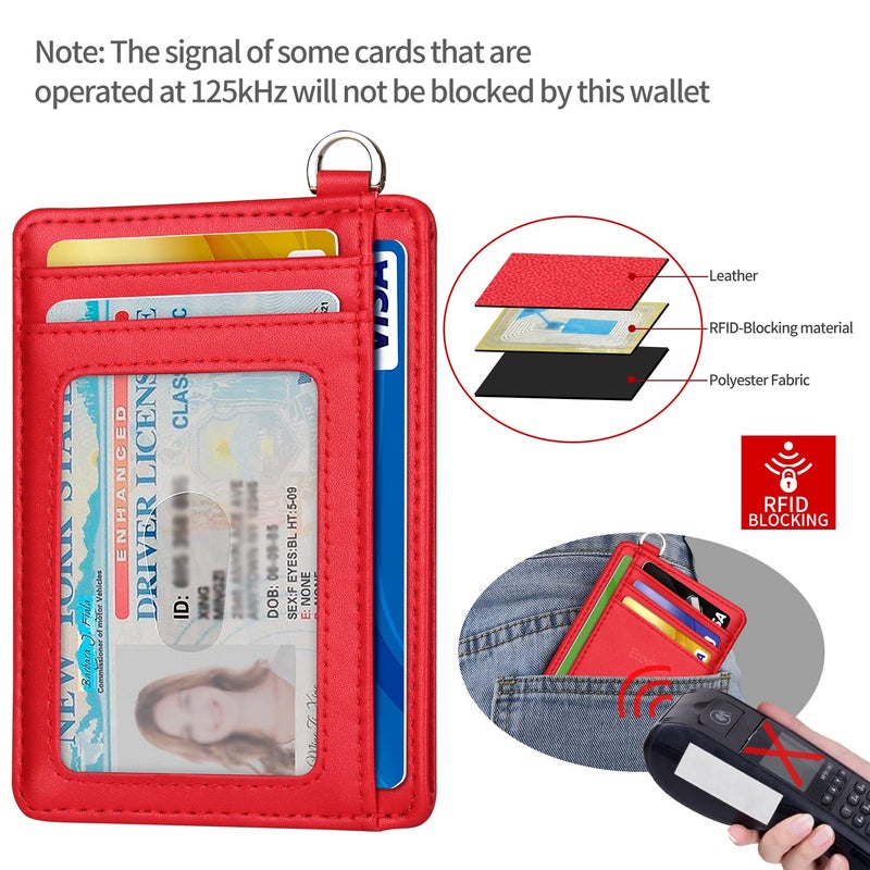 EcoVision Slim Minimalist Front Pocket Wallet, RFID Blocking Credit Card Holder Wallet with Detachable D-Shackle for Men Women - Image 4