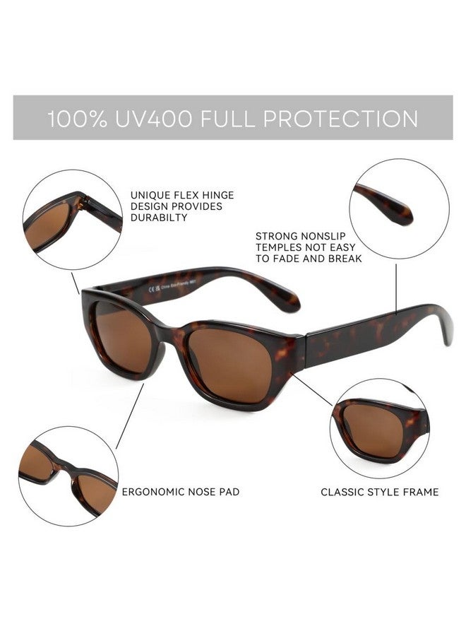 ZENOTTIC Trendy Narrow Rectangle Sunglasses For Women Small Fashion Polarized Cat Eye Sun Glasses Uv400 Protection - Image 5