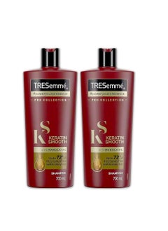 TRESemmé TRESemmé Keratin Smooth Shampoo with Marula Oil, Pro Collection - 24 Fl Oz / 700 mL x 2 Pack  - Image 1